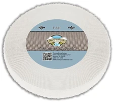 Country Brook Design® 5/8 Inch White Sew on Loop Only, 50 Yards