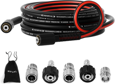 #ad Pressure Washer Hose 1 4quot;Kink Resistant M22 14Mm Fittings amp; 3 8#x27;#x27; Quick Connect $40.41