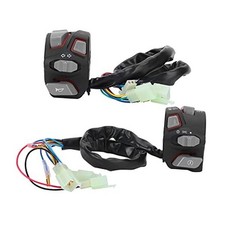 Handlebar Switch, 22mm Motorcycle Horn Turn Headlight Switch Red light