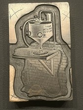 Antique Wood Mounted Letterpress Block Industrial Tank Patent July 11 1902