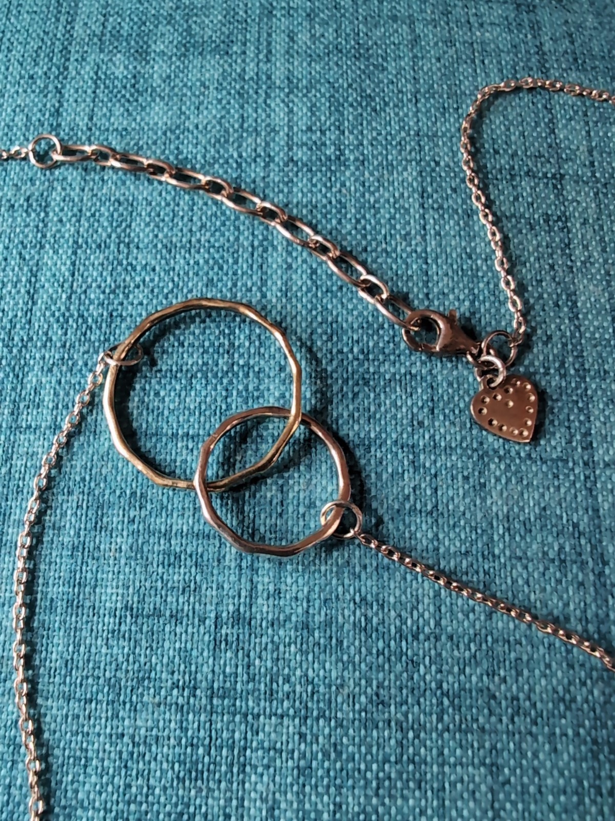 Beautiful Two-Tone Interlocking Circles Sterling … - image 5