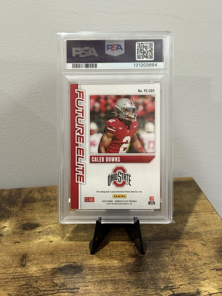 Caleb Downs Auto 2025 Donruss Elite Future Elite Autograph 2/149 JERSEY MATCH - Image 2 of 2