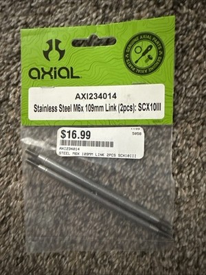 Axial Racing 234014 Stainless Steel M6x 109mm Link 2 pieces : SCX10III