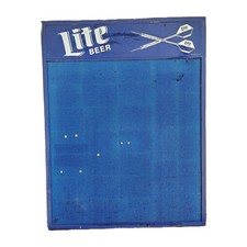 Dart Board 28x36 Miller Brewing Co Lite Beer Man Cave, Barware Vintage Signage