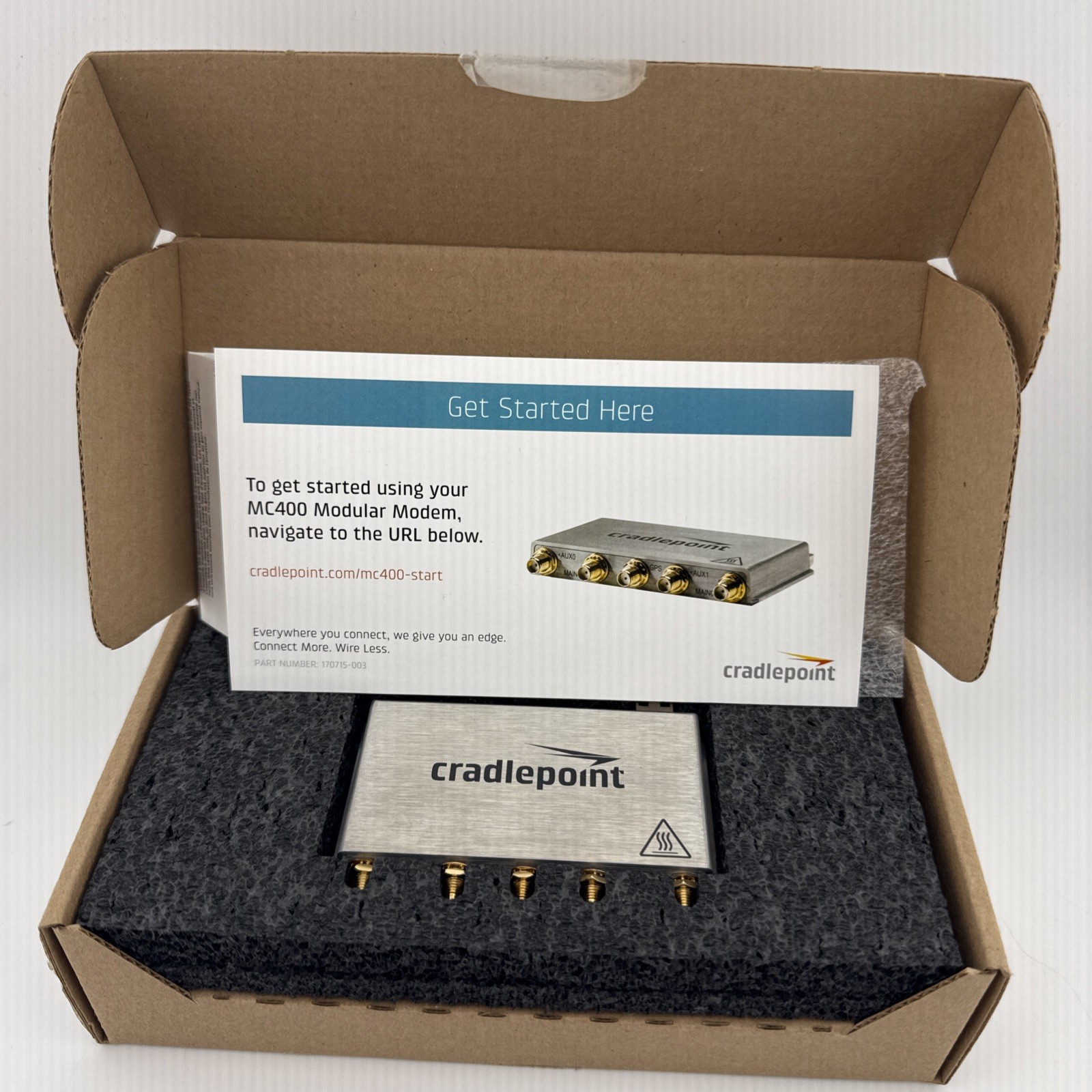 Cradlepoint Technology MC400-1200M-B Modular Modem Silver