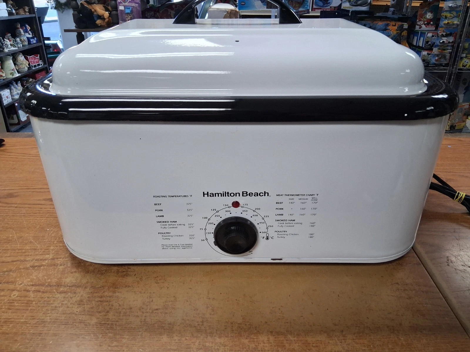 Hamilton Beach Vintage 527W Large 18 QT Slow Roaster