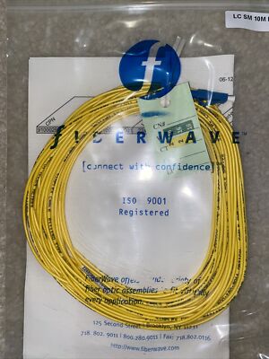 10m FTTH LC UPC SM Fiber Optic Pigtail Simplex Single Mode 2.0mm Yellow Jacket