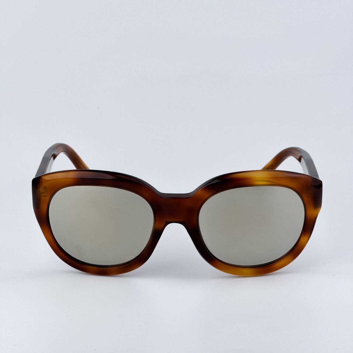Celine Women Sunglasses Light Havana Smoke Mirror Oval  display picture 1