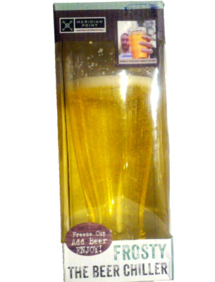 FROSTY BEER CHILLER ACRYLIC PILSNER PINT GLASS 16oz
