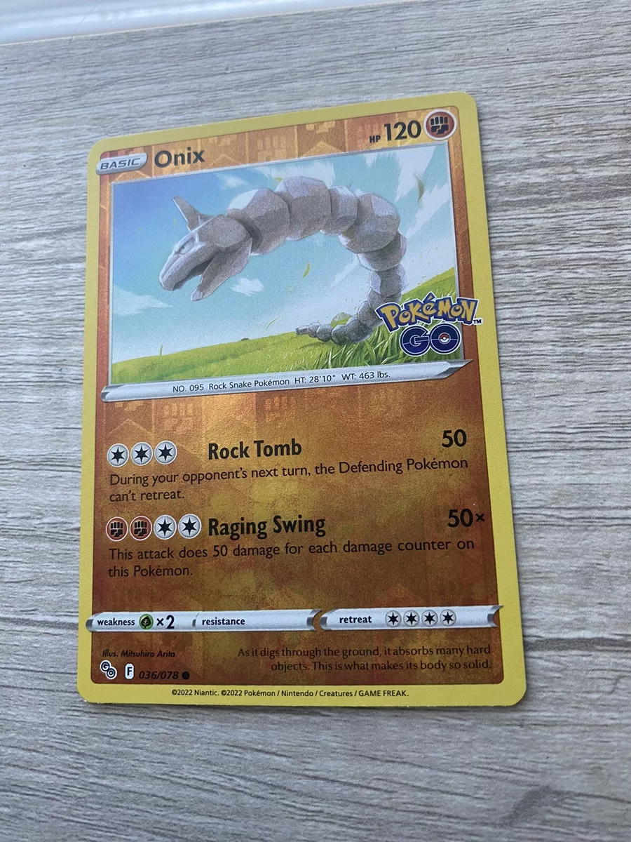 Onix - Pokemon Go Reverse Holo - Pokemon