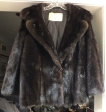 Vintage Real Mink Brown Women's Jack Bernstein Furs Beverly Hills Sz. M Jacket