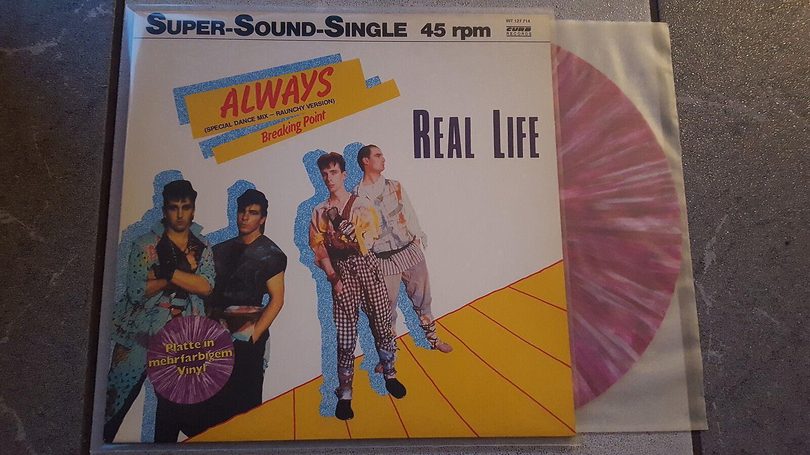 Real Life - Always 12'' Disco Vinyl Germany COLOURED VINYL