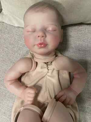【リボーンドール】 VALENTINA 19in Reborn Baby Dolls Kit Lifelike Valentina with Veins Cloth