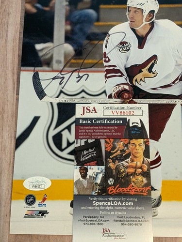 JSA Jeremy Roenick Signed 8x10 Photo File COA HOF Coyotes Blackhawks Flyers B - Picture 3 of 4
