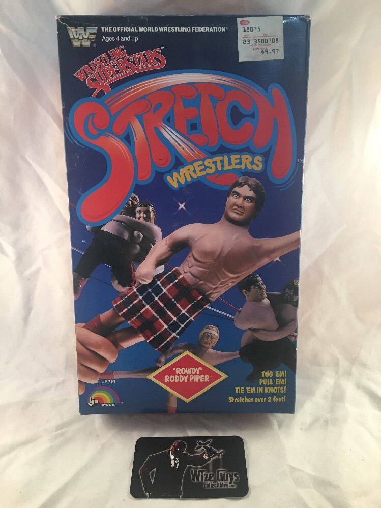 1987 WWF Ljn Rowdy Roddy Piper Stretch Armstrong Luchadores Wwe súperestrellas MIB 1987 WWF Ljn Rowdy Roddy Piper Stretch Armstrong Luchadores Wwe súperestrellas MIB