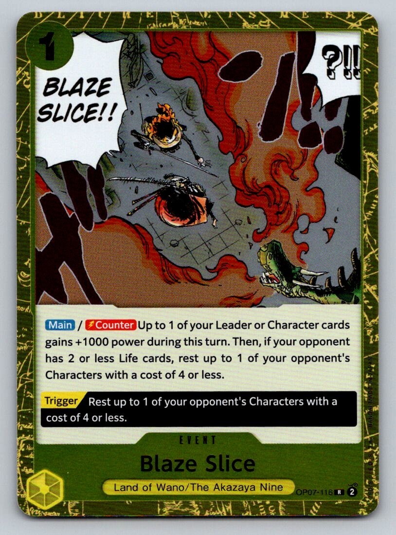 Blaze Slice OP07-116 One Piece FOIL Card