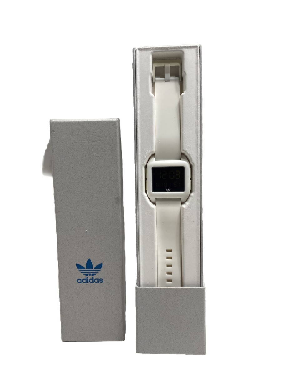 Nixon Adidas Archive SP1 Mens Retro Digital Watch, White Nixon Adidas Archive SP1 Mens Retro Digital Watch, White