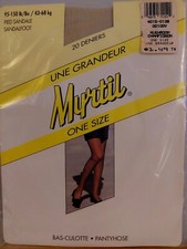 Vintage Pantyhose Myrtil Sandalfoot Color Mushroom One Size BDR3