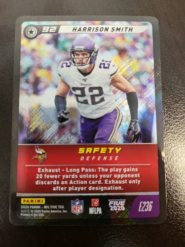 2021 NFL Five Harrison Smith FOIL EPIC Card #E236