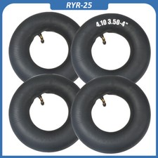4PC 4.10 3.50-4" Inner Tube 410/350-4 for Hand Truck/ Dolly / Snowblower Tire