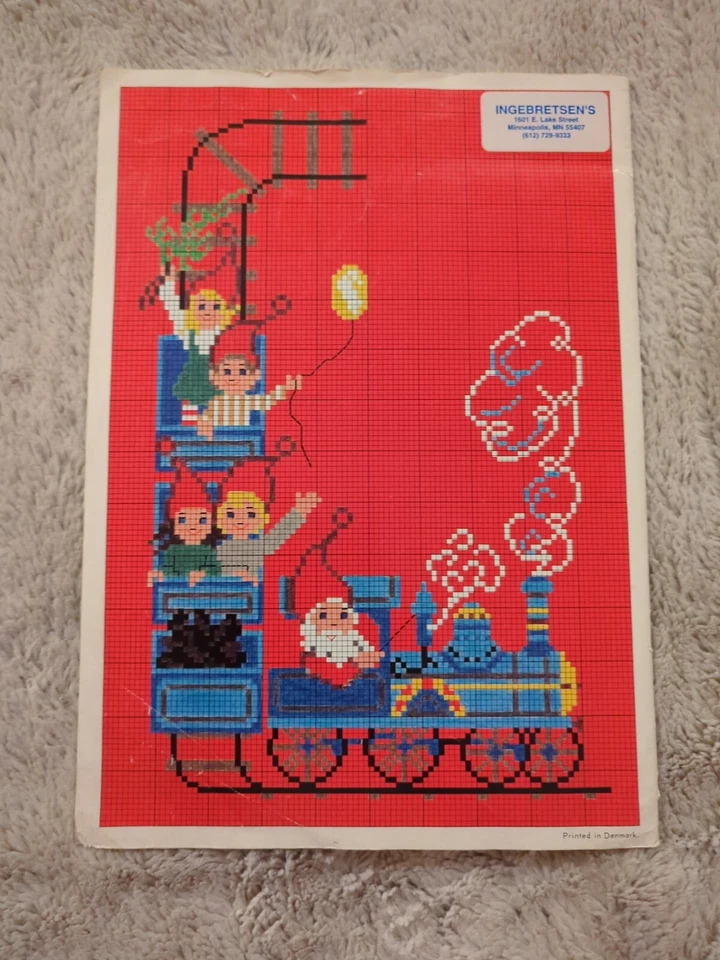 Permin Jul Christmas NoEl Weihnacht Kerstfeest Cross Stitch. Booklet Demark Vtg - Image 2 of 2