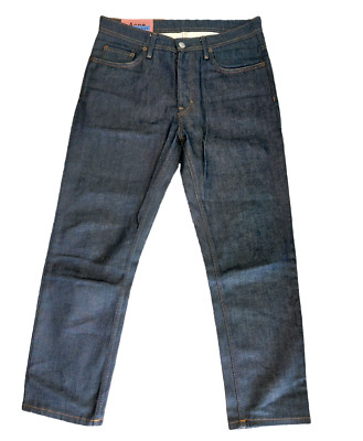 ACNE STUDIOS Bla Konst River Indigo Raw Denim Jeans size W 30 / L 30 Neu BNWOT