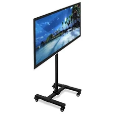 Mount-It! Metal Pedestal TV Stand Screens up to 42"" Black (MI-879) 