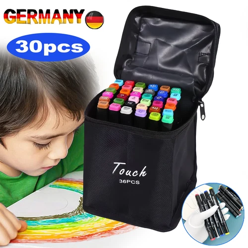 30 Farbe Acrylstifte Marker Set Permanent Pen Für DIY Graffiti Sketch Dual DHL🏆 - Bild 7 von 9