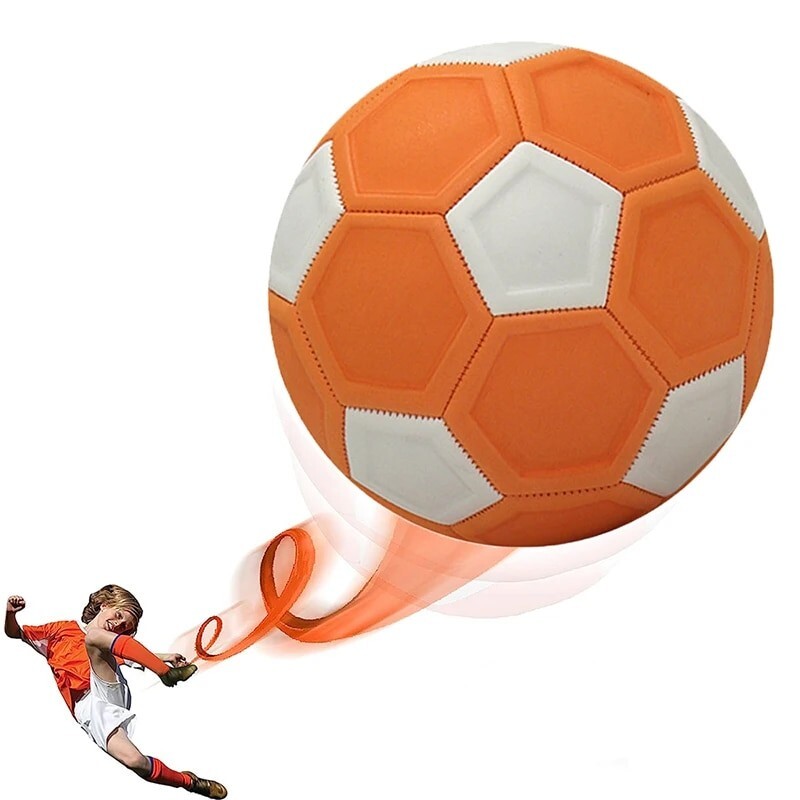 Pallone Da Calcio Curvo Curve Ball | Gomma EVA, Regolabile, Con Pompa Rete E Borsa | Ideale Per Bambini