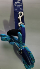 YOULY 1/2" The Trailblazer Turquoise  Navy Rope Dog Leash, 6 ft.... By: Youly