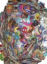 Lot of 200 Mixed Pogs Tazos – Sabritas Mexico – Vintage & Metallic – Free Ship