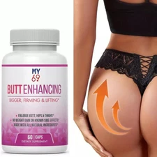 Butt & Hip Growth Capsules  Maxx Booty Pills Women, Natural Enhancement 60 caps