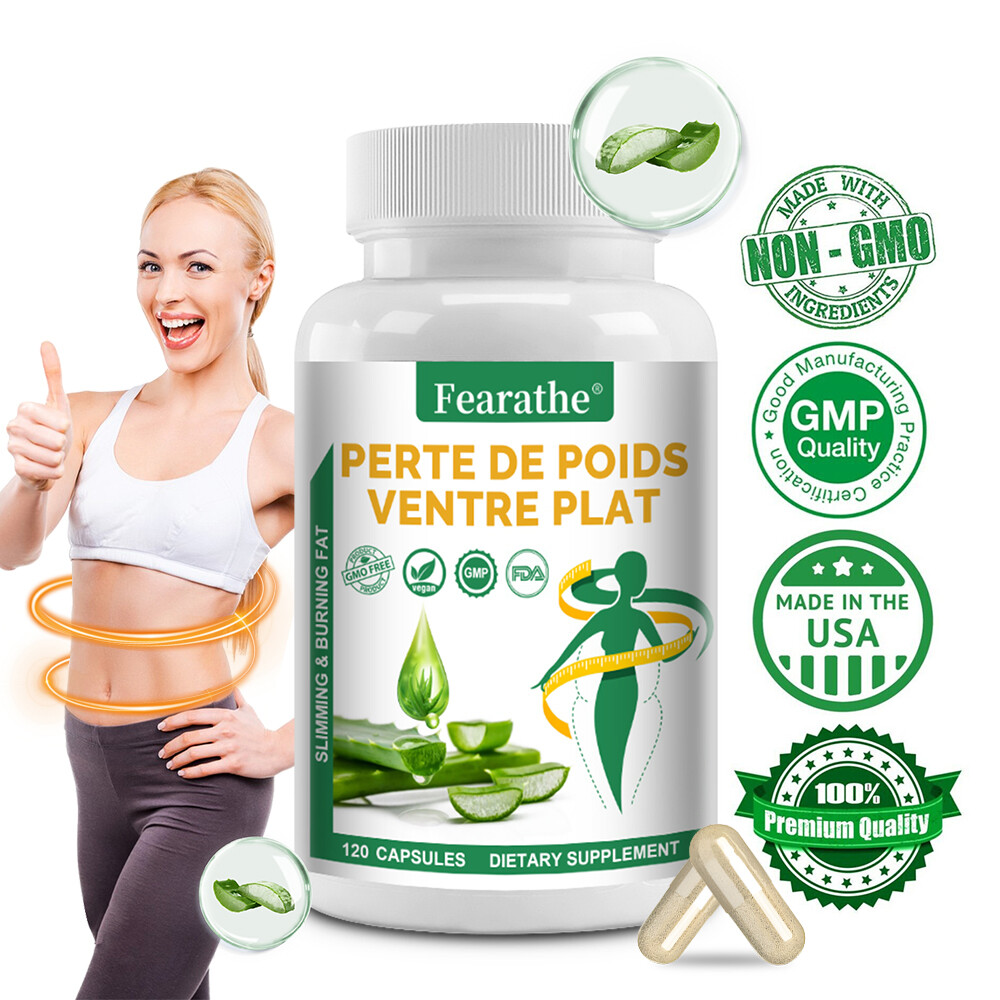 Aloe Vera 100mg-200:1 Extract Capsules, Detox Cleaning & Weight Loss Caps