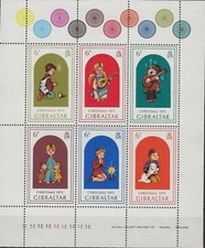Gibraltar 1975 - Christmas Sheetlet - MNH