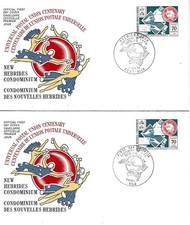 NOUVELLES HEBRIDES n° 402/403 oblitéré - FDC