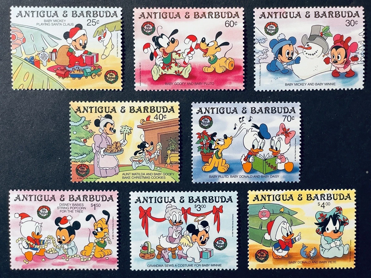 Disney Animation & Cartoon Postal 1981-1990 Year of Issue Stamps