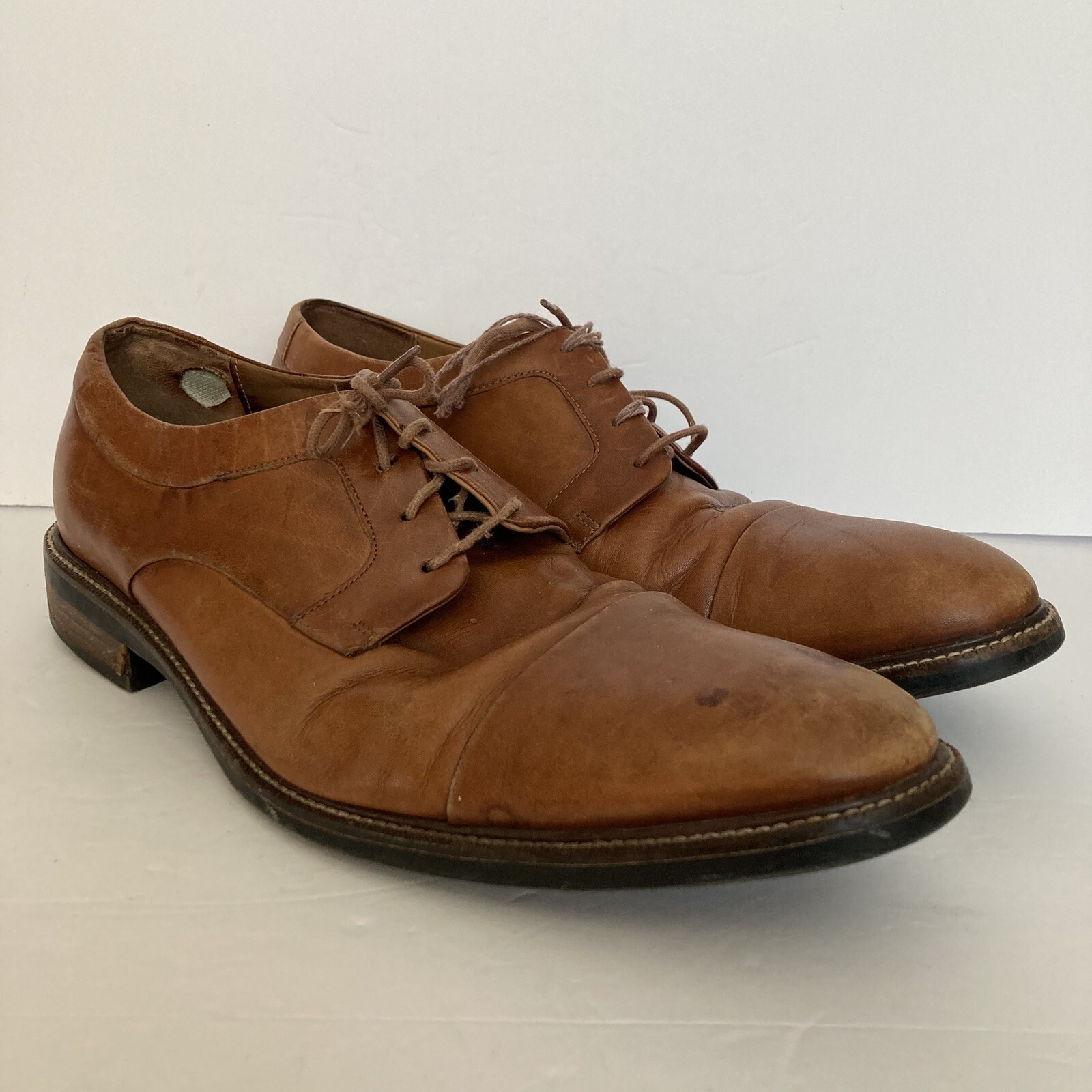 SAOLA Scarpe eleganti Cole Haan Warren Cap Toe Derby Oxford da uomo 10 5 marrone C20153