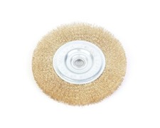 6" Crimped Wire Brush Wide Face for Bench Angle Grinder