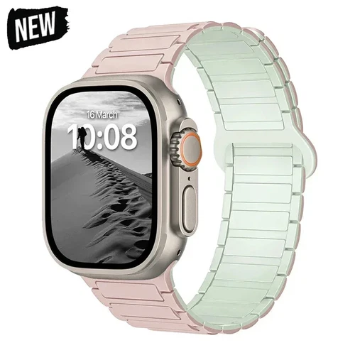 Correa Magnética para Apple Watch 10 9 8 7 SE Ultra iwatch 46 45 49mm Pulsera - Imagen 20 de 47