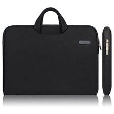 Water-resistant Canvas Fabric Laptop Sleeve With Handle 13.3 inch Black