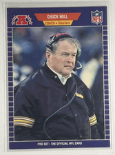 Chuck Noll 1989 Pro Set Football #355 Pittsburgh Steelers