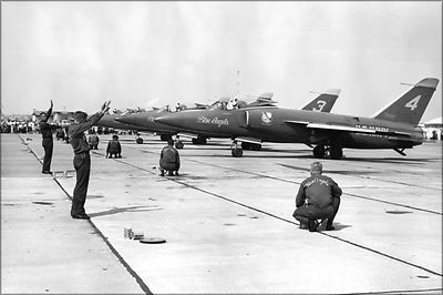 Poster, Many Sizes; Grumman F11F-1 Tiger U.S. Navy Blue Angels 1961
