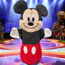 Mickey Mouse Plush Hand Puppet Toy Disney Baby Melissa and Doug - 12" VGUC 2016