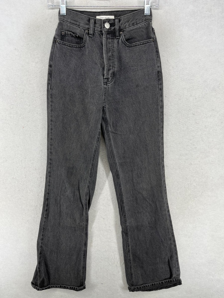 PACSUN Jeans Womens 23 High Rise Bootcut Button Fly Cotton Denim