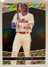 ALEC BOHM 2021 Topps Chrome Update Baseball Alex BLACK GOLD Rookie Card RC