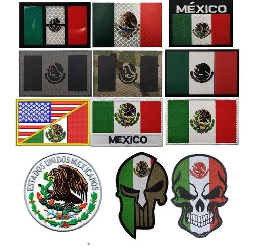 3D PVC MEXICO FLAG EAGLE MEXICAN FLAG ARMY TACTICAL RUBBER HOOK LOOP PATCH BADGE - Picture 3 of 3