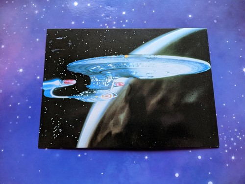 Lote de tarjetas postales de cumpleaños vintage de Star Trek 1996 Paramount TNG Generations - Imagen 2 de 11