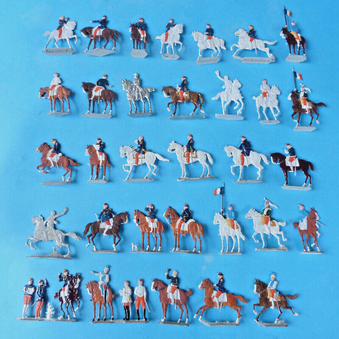Rouleau étain Gsw Plats D'étain - Zinnfiguren - Flat Tin - 20 Soldats