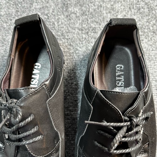 Gatsby Schuhe Herren 16 schwarz Kunstleder Oxford Derby Schnürschuhe orthopädisch NEU - Bild 8 von 17
