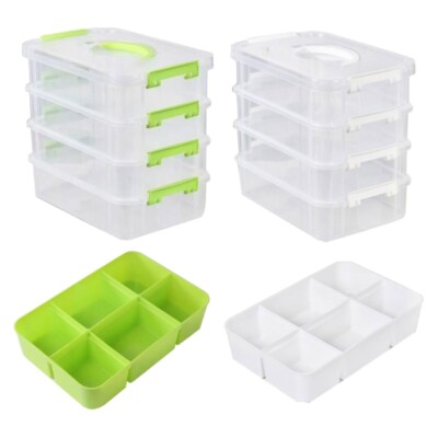Drawer Storage Box for Home Office Organization Plastic Desktop Makeup Container